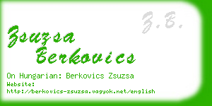 zsuzsa berkovics business card
